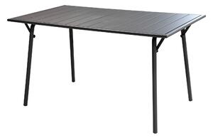 Tavolo da Giardino 140x80x74 cm in Acciaio Grigio Scuro
