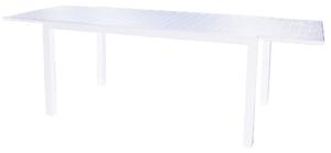 Tavolo Allungabile da Giardino 160/240x90x75 cm in Alluminio Bianco