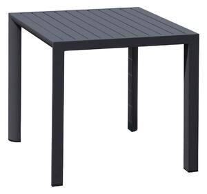 Tavolo Quadrato da Giardino 80x80x75 cm in Alluminio Antracite