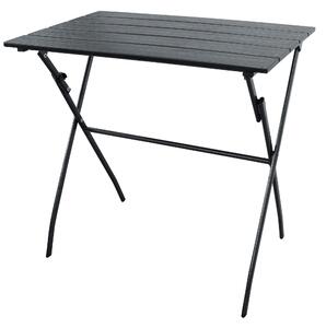 Tavolo Pieghevole da Giardino 78x48,5x74 cm in Metallo e HDPE Antracite