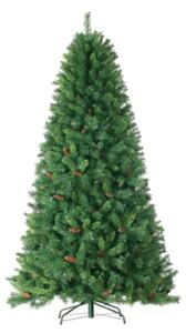 Albero di Natale Artificiale con Pigne con 300 Rami Base in Metallo H120cm Monte Sillara Ver