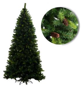 Albero di Natale Artificiale con pigne Monte Sillara Verde H150 cm