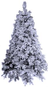 Albero di Natale Artificiale Innevato con Led Bianco Freddo Elbert Altezza 210 cm
