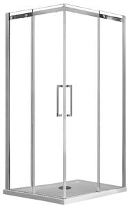 Box Doccia Angolare 70x70 cm 2 Ante Scorrevoli in Cristallo Trasparente 8mm H200 Fosterberg Horsens