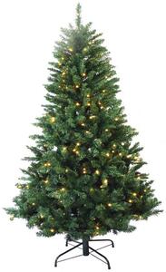 Albero di Natale Artificiale 180 cm 878 Rami 250 Luci LED Verde