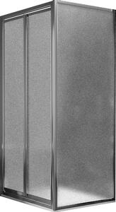 Box Doccia Angolare 70x70 cm 2 Ante Battenti in Cristallo Opaco 4-6mm H185 Fosterberg Skagen Duo