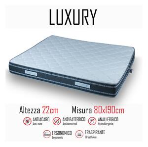 Materasso luxury 80x190 in poliuretano alto 22cm - Gt Materassi