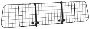Griglia Divisoria Regolabile 91-152x30 cm per Trasporto Cani in Auto Nera