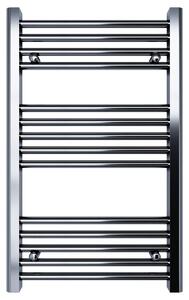 Scaldasalviette termoarredo 80x45 cromato interasse 40 cm idraulico - Olimpo Docce