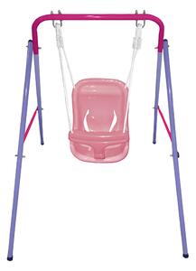 Altalena da Giardino 1 Posto New baby Rosa 100x144x120 cm