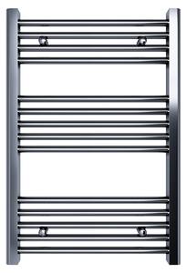 Scaldasalviette termoarredo 80x50 cromato interasse 45 cm idraulico - Olimpo Docce