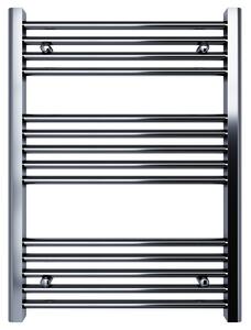 Scaldasalviette termoarredo 80x55 cromato interasse 50 cm idraulico - Olimpo Docce