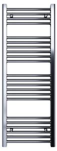 Scaldasalviette termoarredo 120x45 cromato interasse 40 cm idraulico - Olimpo Docce