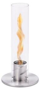 Lampada a Bioetanolo da Tavolo Ø9x40,5 cm in Acciaio Inossidabile Silver