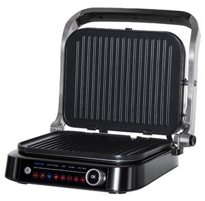 Bistecchiera Piastra Elettrica 2100W 8 Programmi di Cottura Nera