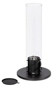 Lampada a Bioetanolo da Tavolo Ø12x54 cm in Acciaio Inossidabile Nero