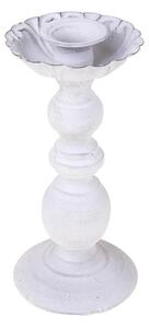 Set 2 Candelieri Altezza 22,5 cm Bianco