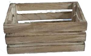 Set 4 Cassette di Legno Larghezza 15,5 cm