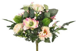 Set 2 Bouquet Artificiale con Magnolia Altezza 60 cm Rosa