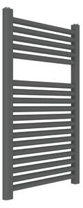 Scaldasalviette termoarredo nero 80x50 interasse 45 cm idraulico - Olimpo Docce