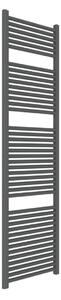 Scaldasalviette termoarredo nero 180x50 interasse 45 cm idraulico - Olimpo Docce