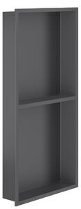 Nicchia doccia 60x30 nero opaco con mensola glamour - Olimpo Docce