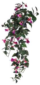 Set 2 Pianta Artificiale di Fuxia Pendente Altezza 80 cm Rosa