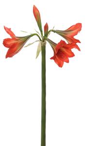 Set 2 Fiori Artificiali di Amaryllis Altezza 95 cm Arancio