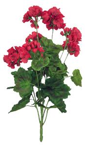 Set 2 Cespuglio di Geranio Artificiale Altezza 54 cm Rosso