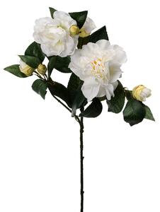 Set 4 Rami Artificiali di Camelia Altezza 60 cm Beige