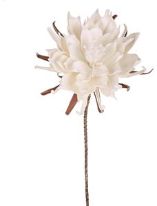 Set 2 Fiori di Ninfea Artificiali Altezza 108 cm Bianco