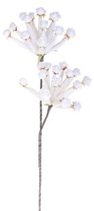 Set 3 Giant Caplume Composto da 2 Fiori Artificiali Altezza 90 cm Bianco
