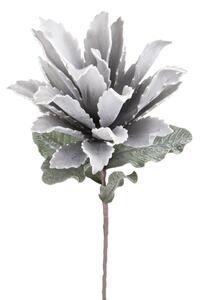 Set 2 Fiori Artificiali Ginger Foam con Foglie Altezza 70 cm Verde