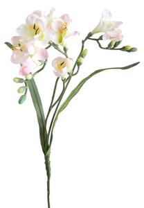 Set 6 Fiori Artificiali di Fresia con Due Fiori Altezza 63 cm Rosa