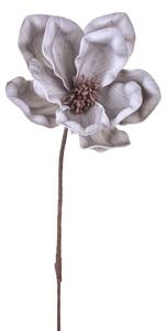 Set 3 Fiori Artificiali di Magnolia Altezza 63 cm Grigio