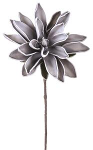 Set 2 Fiori di Ninfea Artificiali Altezza 88 cm Grigio