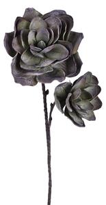 Set 3 Succulent Artificiale Composto da 2 Fiori Artificiali Altezza 77 cm Verde