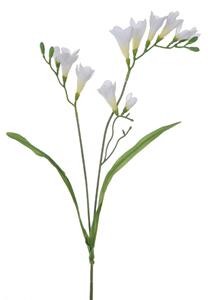 Set 8 Fresia Composta da 2 Fiori Artificiali Altezza 58 cm Bianco
