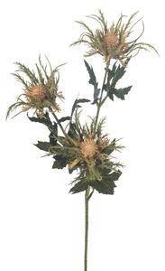 Set 6 Piante Artificiali di Cartamus Composta da 3 Fiori Altezza 67 cm Giallo