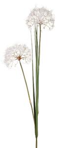 Set 2 Tarassaco Artificiali Composto da 2 Fiori Artificiali con Foglie Altezza 120 cm Bianco