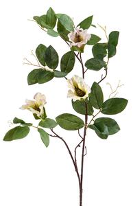 Set 4 Cubea Artificiale con 3 Fiori H.75 cm Bianchi