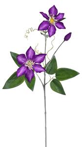 Set 4 Rami Artificiali di Clematis Composto da 2 Fiori Altezza 76 cm
