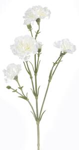 Set 6 Fiori Artificiali di Garofanello Altezza 62 cm Bianco