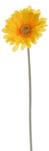 Set 24 Fiori Artificiali di Gerbera Altezza 53 cm Giallo