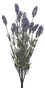 Set 4 Lavanda Artificiale con 15 Fiori Altezza 61 cm Viola