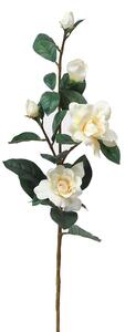 Set 2 Rami Artificiali di Gardenia Altezza 82 cm Bianco