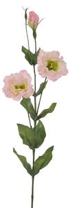 Set 4 Lisianthus Artificiali Composto da 3 Fiori Altezza 82 cm Rosa