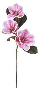 Set 4 Magnolie Real Touch Artificiali Altezza 72 cm Rosa