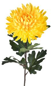 Set 6 Crisantemo Artificiali Singolo Altezza 79 cm Giallo