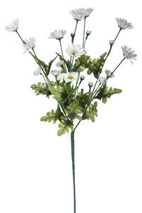 Set 6 Mazzetti di Margherita con Fiori Artificiali H 67 cm Bianco